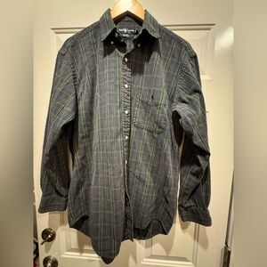 Ralph Lauren Dark Plaid Button-Down Shirt